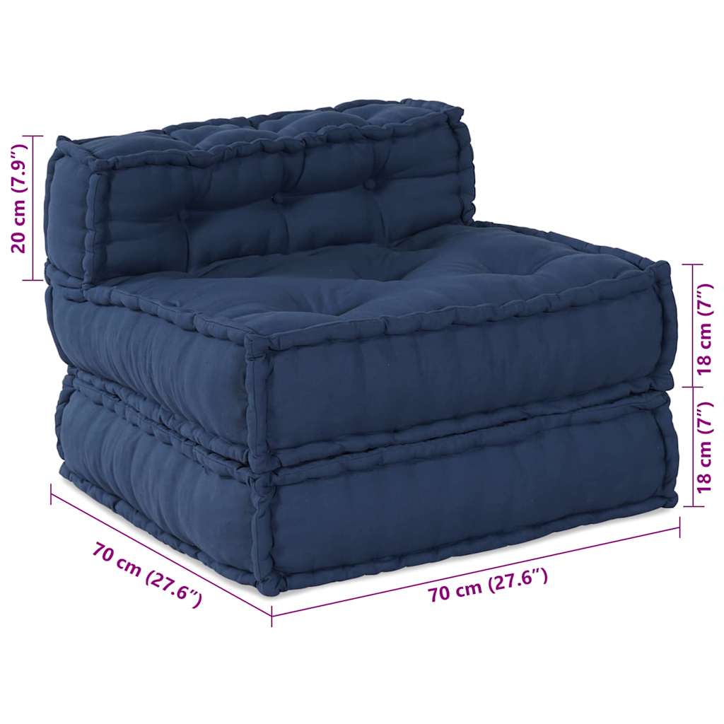 Modulare Sofagarnitur Indigo 70 x 70 x 56 cm Stoff