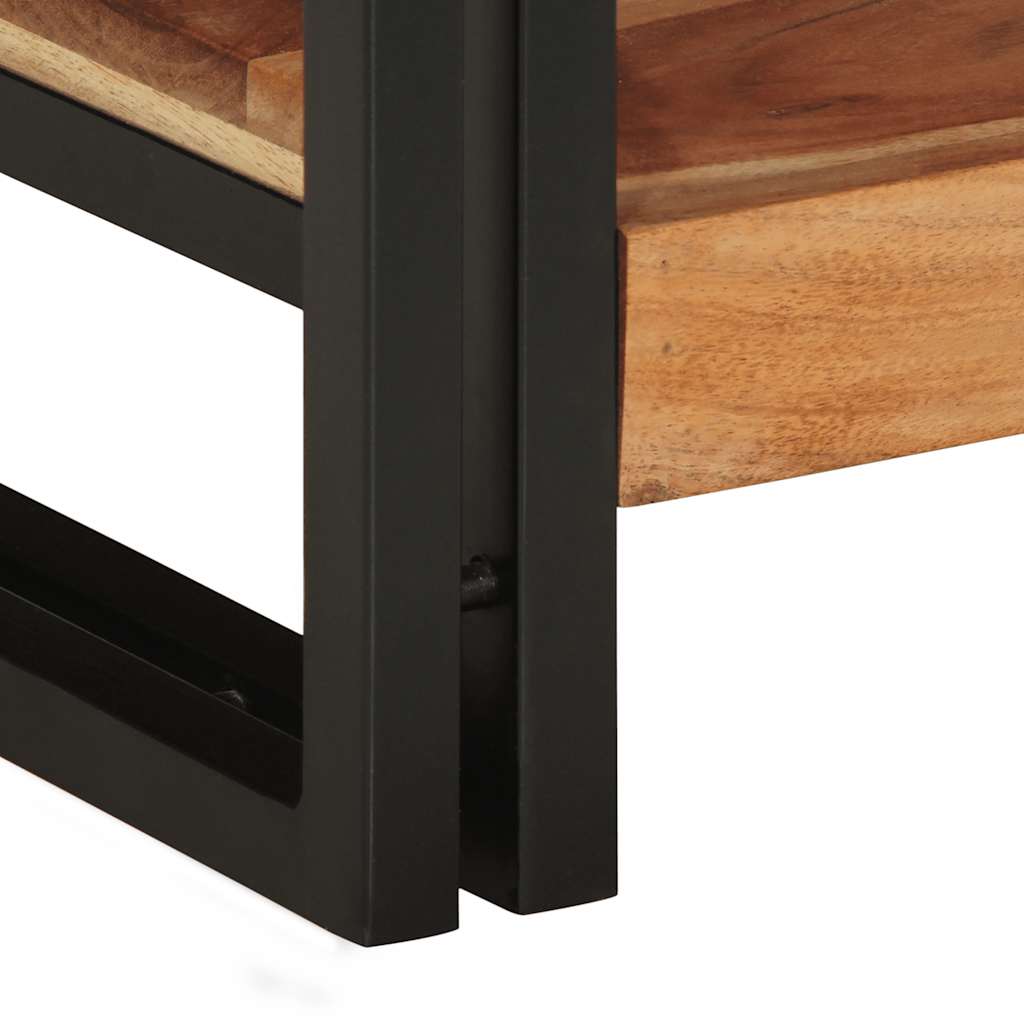 Table basse 90x50x38 cm en bois d'acacia massif