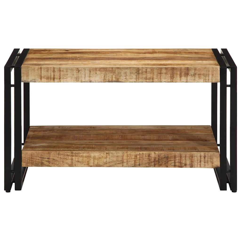 Couchtisch 70x50x38 cm Raues Massivholz Mango