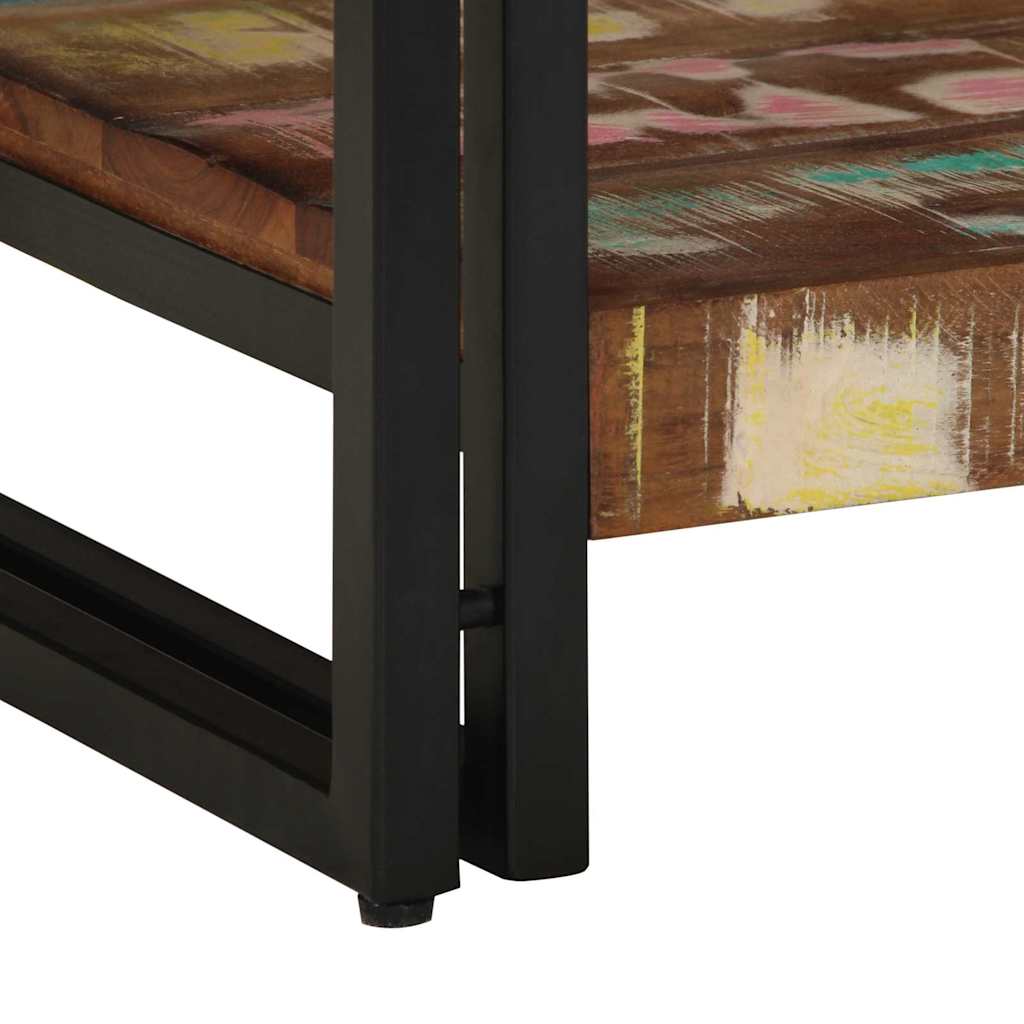 Couchtisch Mehrfarbig 40 x 40 x 38 cm Massives Altholz