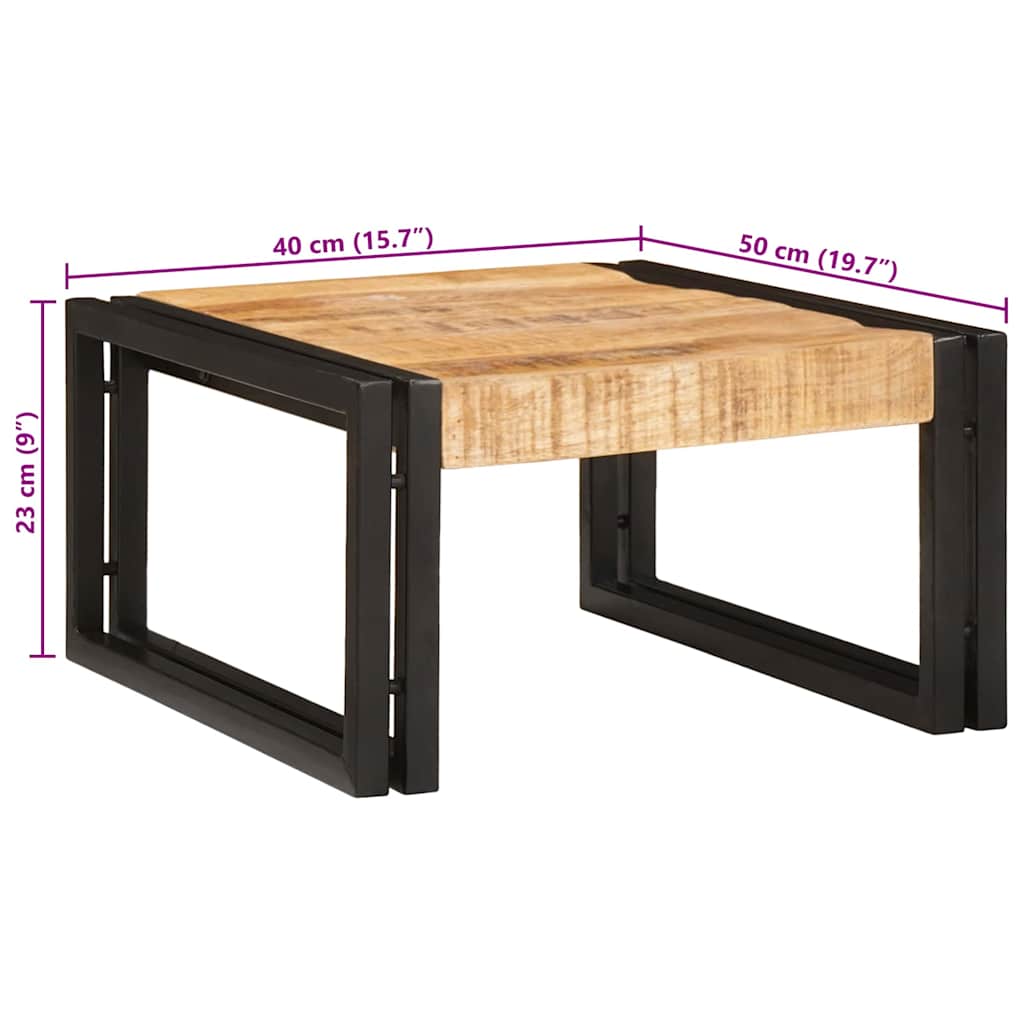 Badregal für Braun 40 x 50 x 23 cm Massives rohes Mangoholz