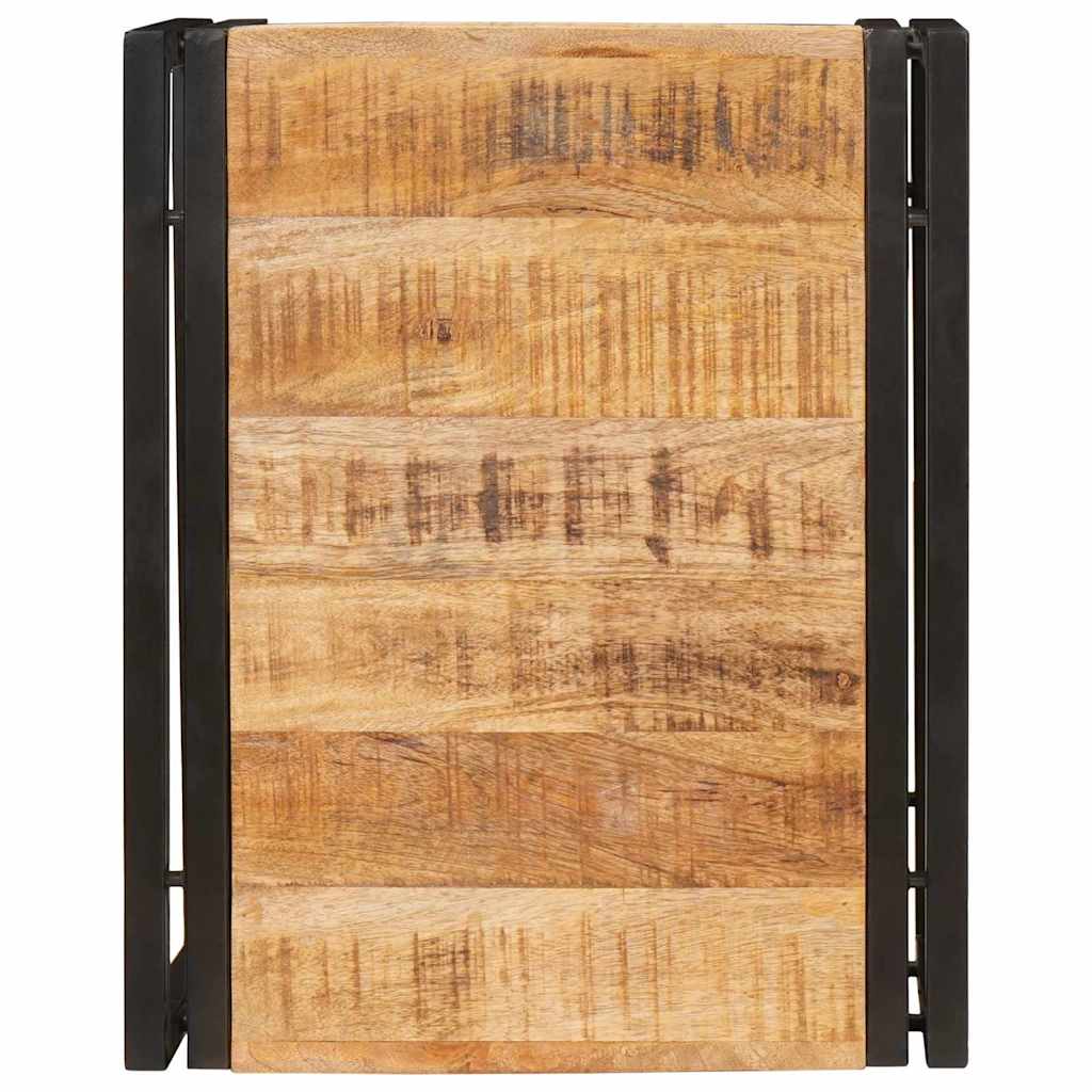 Badezimmer Regal 40 x 50 x 23 cm Massives Mango Holz, Eisen