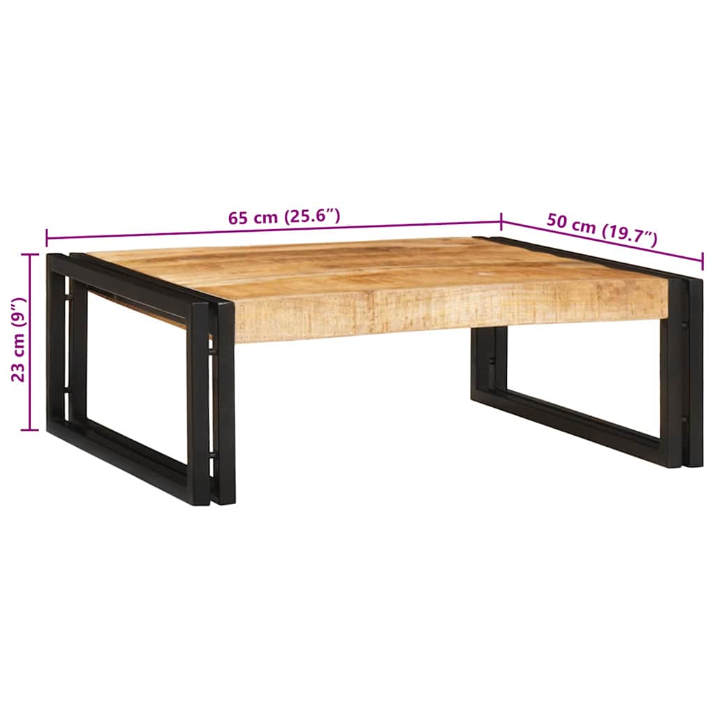 Badregal für Braun 65 x 50 x 23 cm Massives rohes Mangoholz