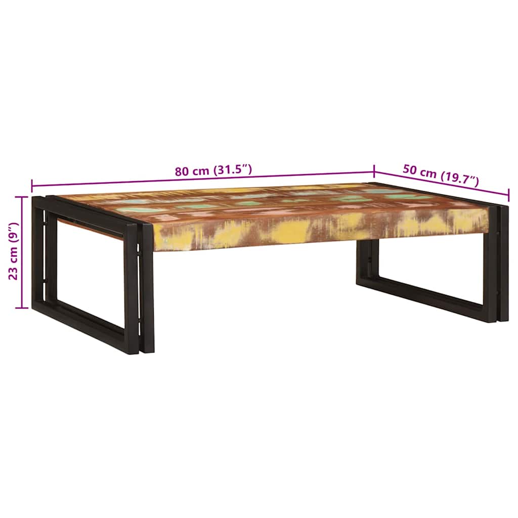 Badregal für Mehrfarbig 80 x 50 x 23 cm Massives Altholz