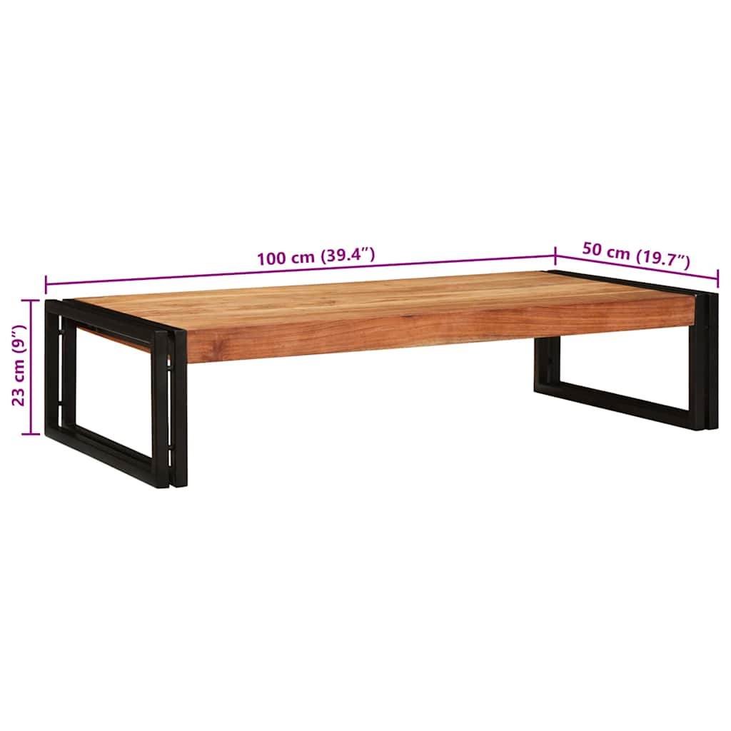Badregal für Braun 100 x 50 x 23 cm Massivholz Akazie