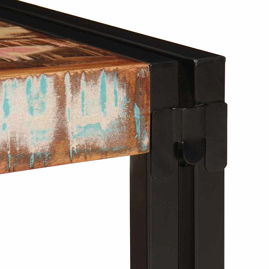 Badezimmer Regal 100 x 50 x 23 cm Massives Mango Holz, Eisen