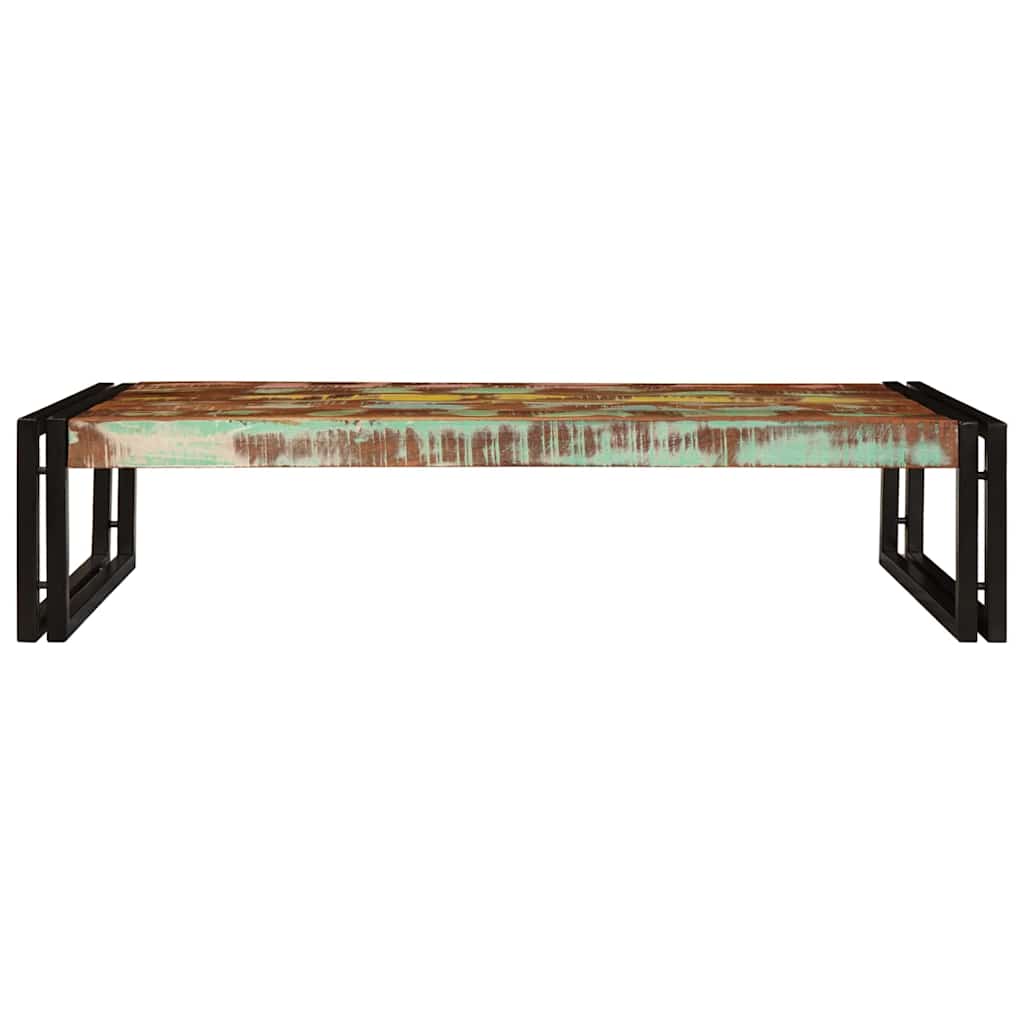 Badezimmer Regal 100 x 50 x 23 cm Massives Mango Holz, Eisen