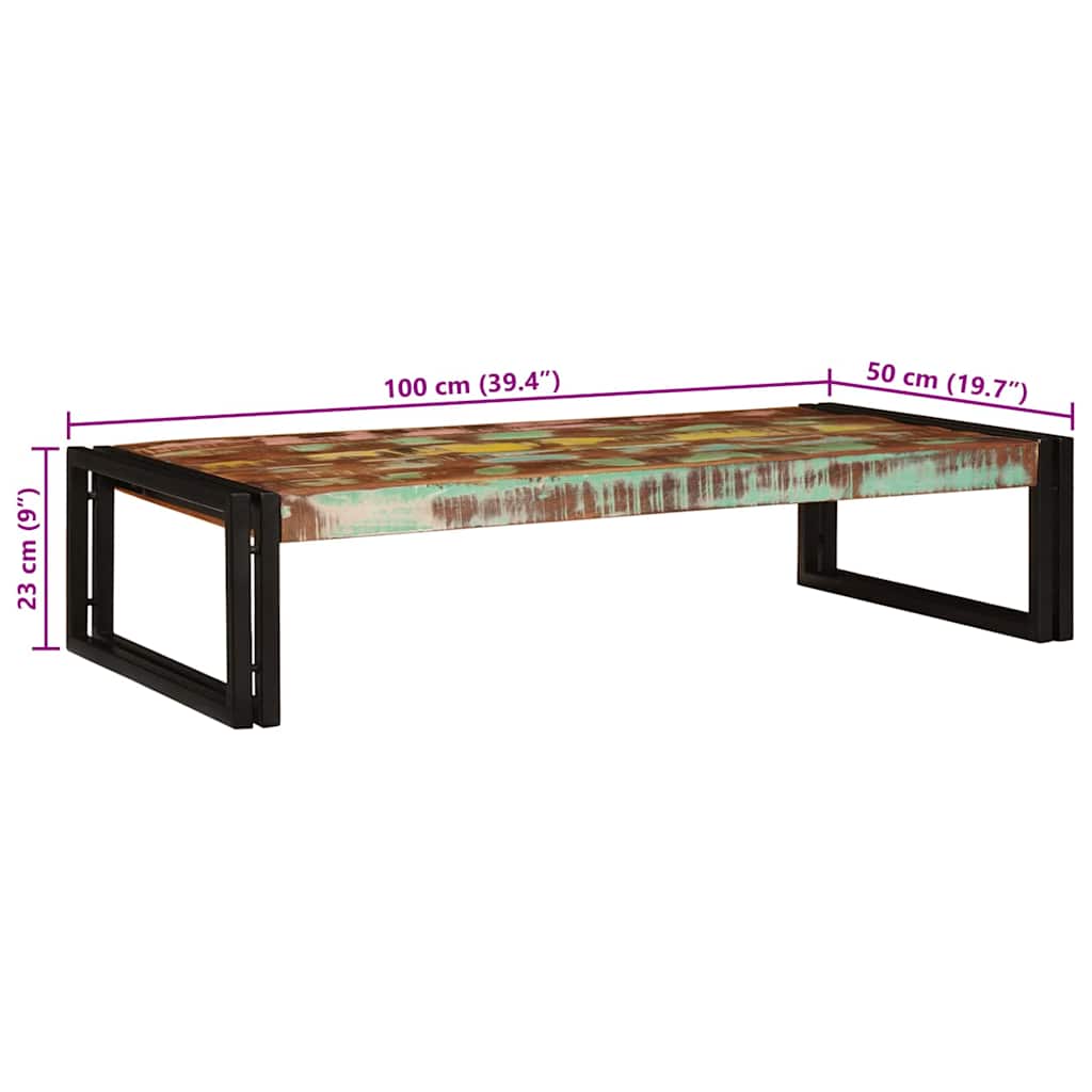 Badregal für Mehrfarbig 100 x 50 x 23 cm Massives Altholz
