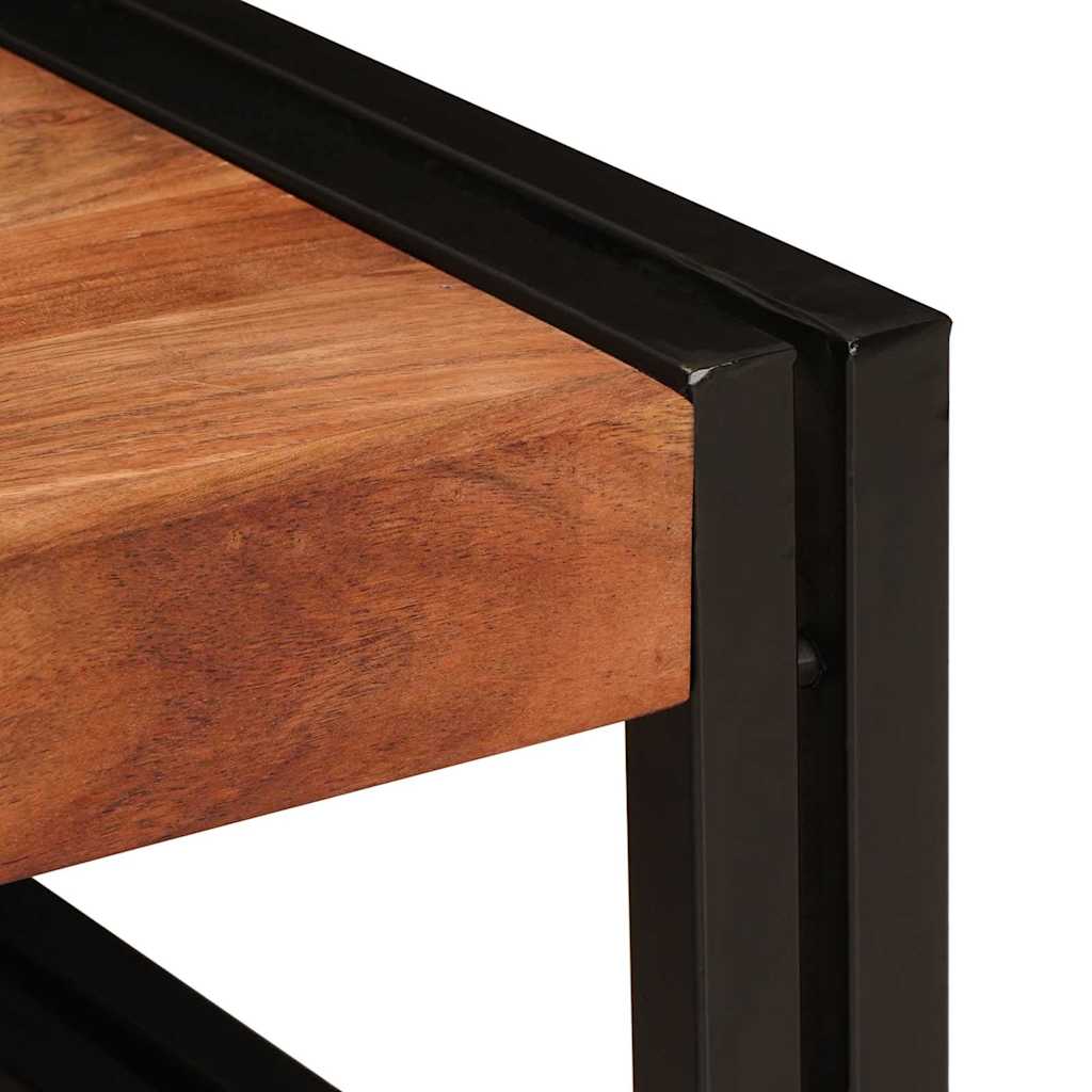 Badezimmer Regal 120 x 50 x 23 cm Massives Mango Holz, Eisen