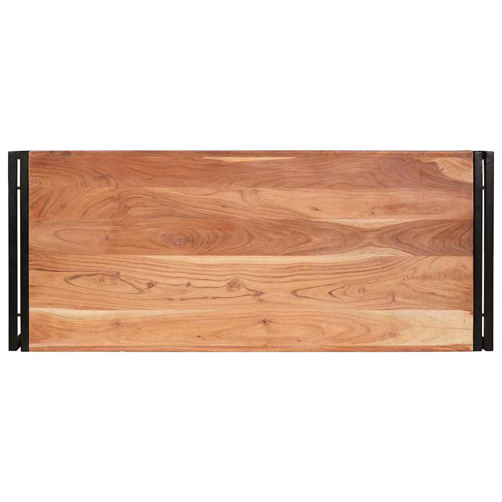 Badezimmer Regal 120 x 50 x 23 cm Massives Mango Holz, Eisen