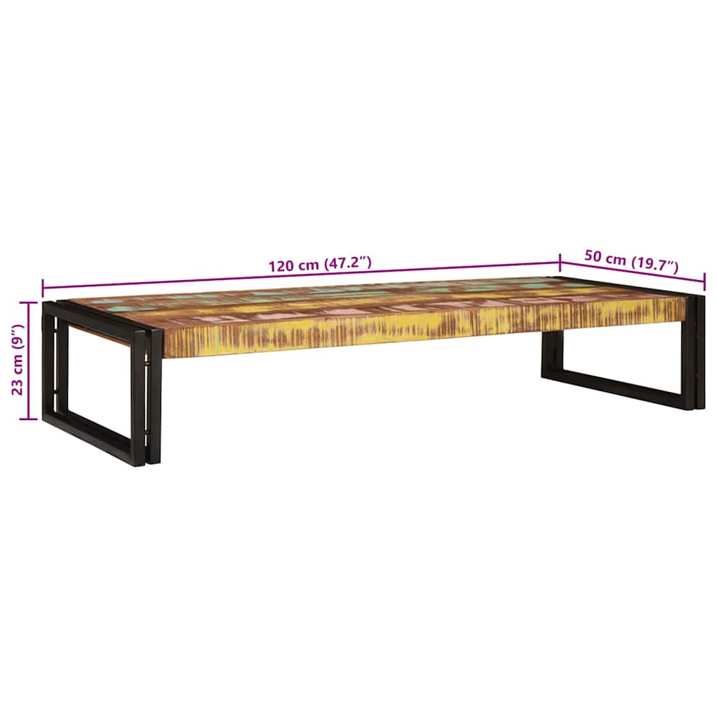 Badregal für Mehrfarbig 120 x 50 x 23 cm Massives Altholz