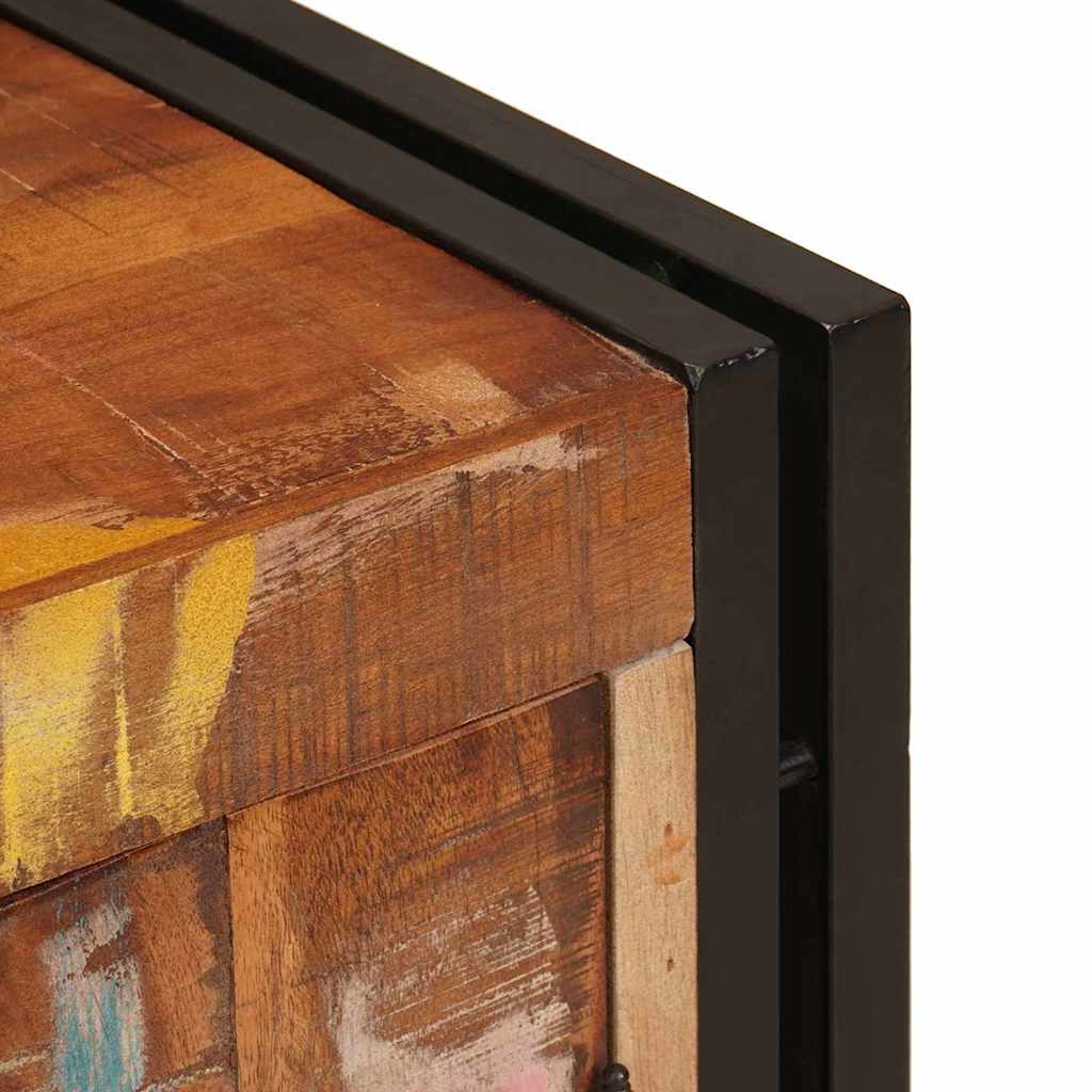 Nachttisch Mehrfarbig 38 x 33 x 58 cm Massives Altholz