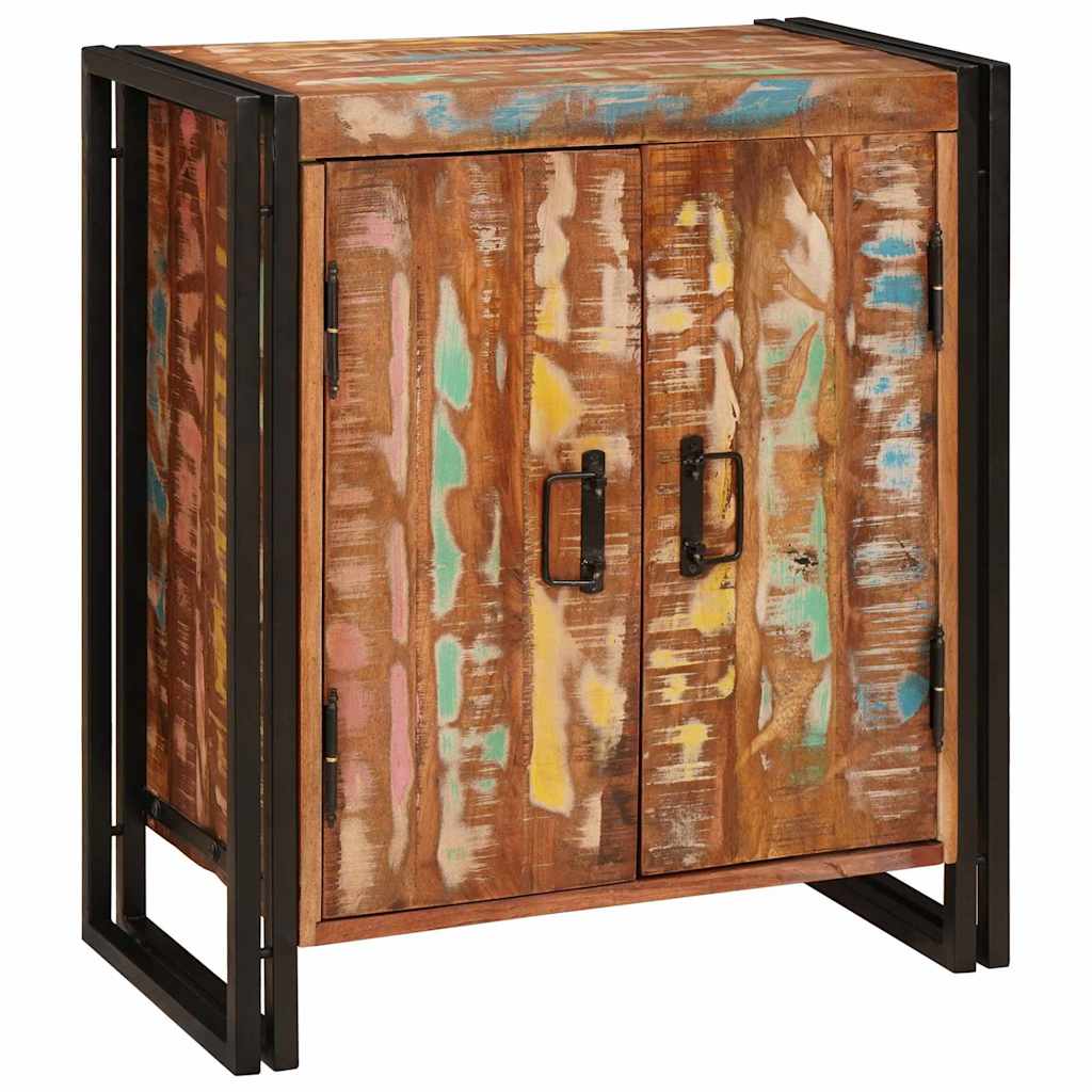 Nachttisch Mehrfarbig 38 x 33 x 58 cm Massives Altholz