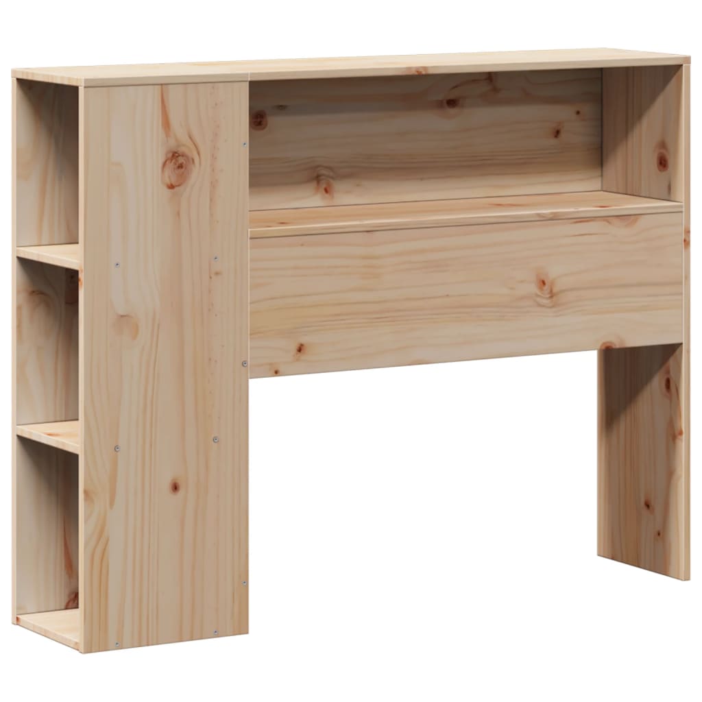 Massivholzbett mit Regal ohne Matratze 90x200 cm Kiefernholz