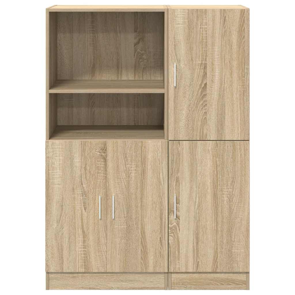 2-piece kitchen cabinet set Sonoma oak wood-based material