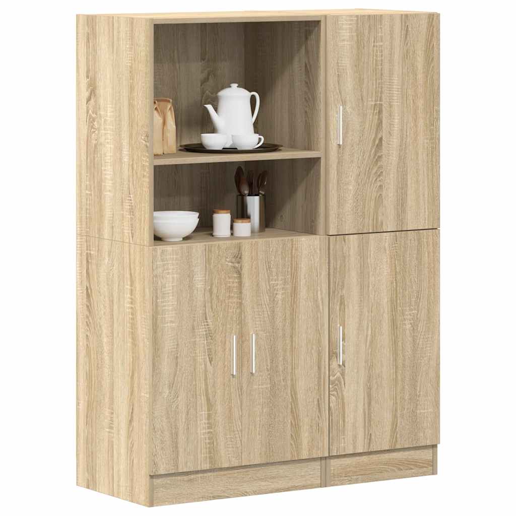 2-piece kitchen cabinet set Sonoma oak wood-based material