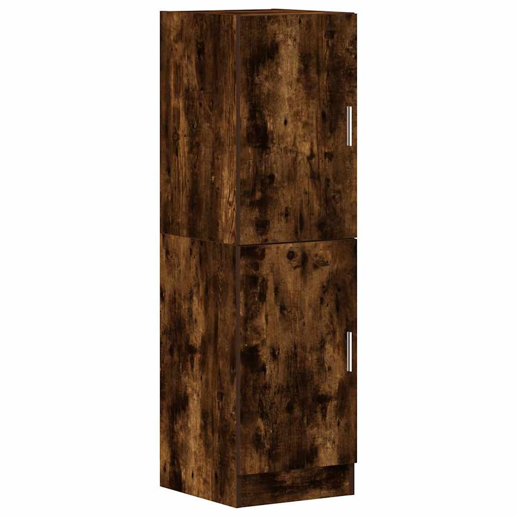 2-piece kitchen cabinet set smoked oak wood material