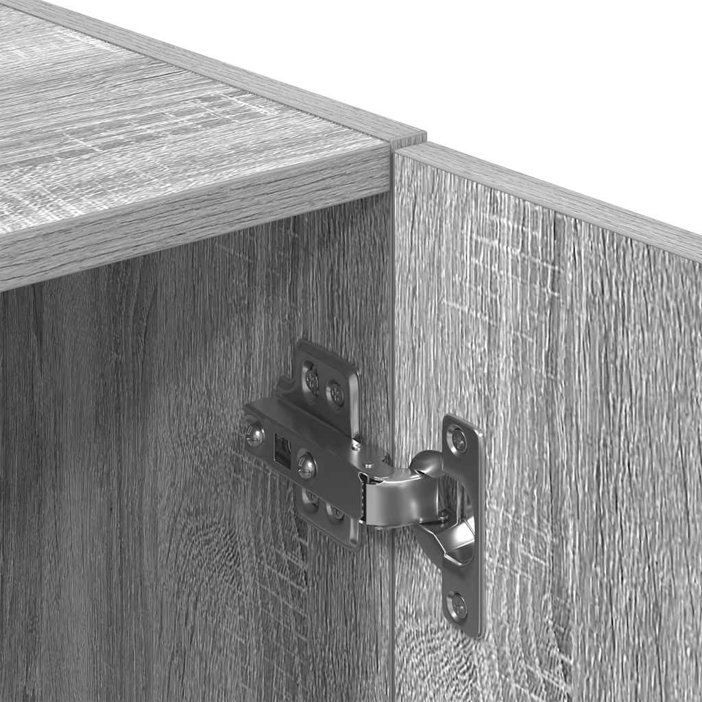 2-piece kitchen cabinet set, gray Sonoma wood-based panel