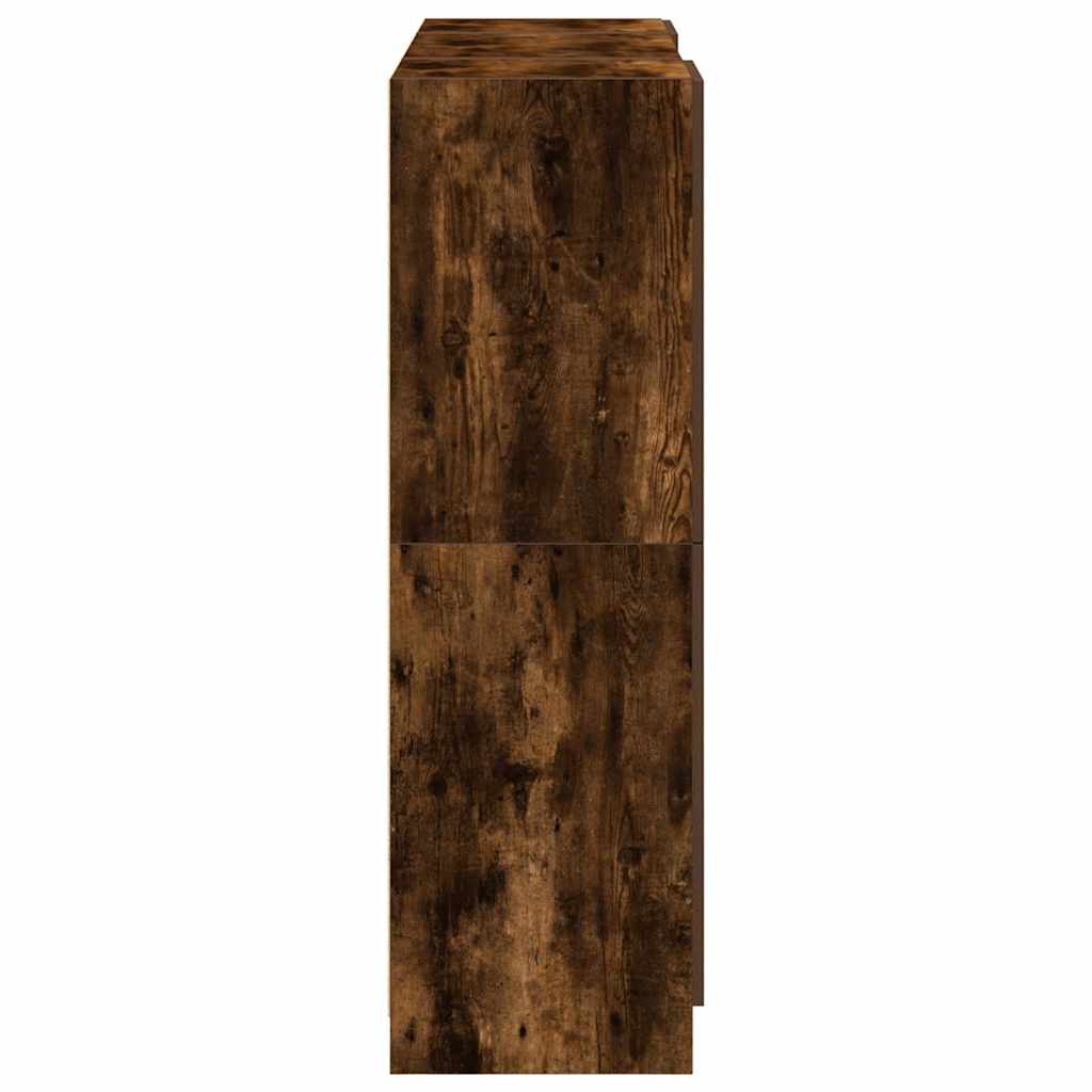 3-piece kitchen cabinet set smoked oak wood material