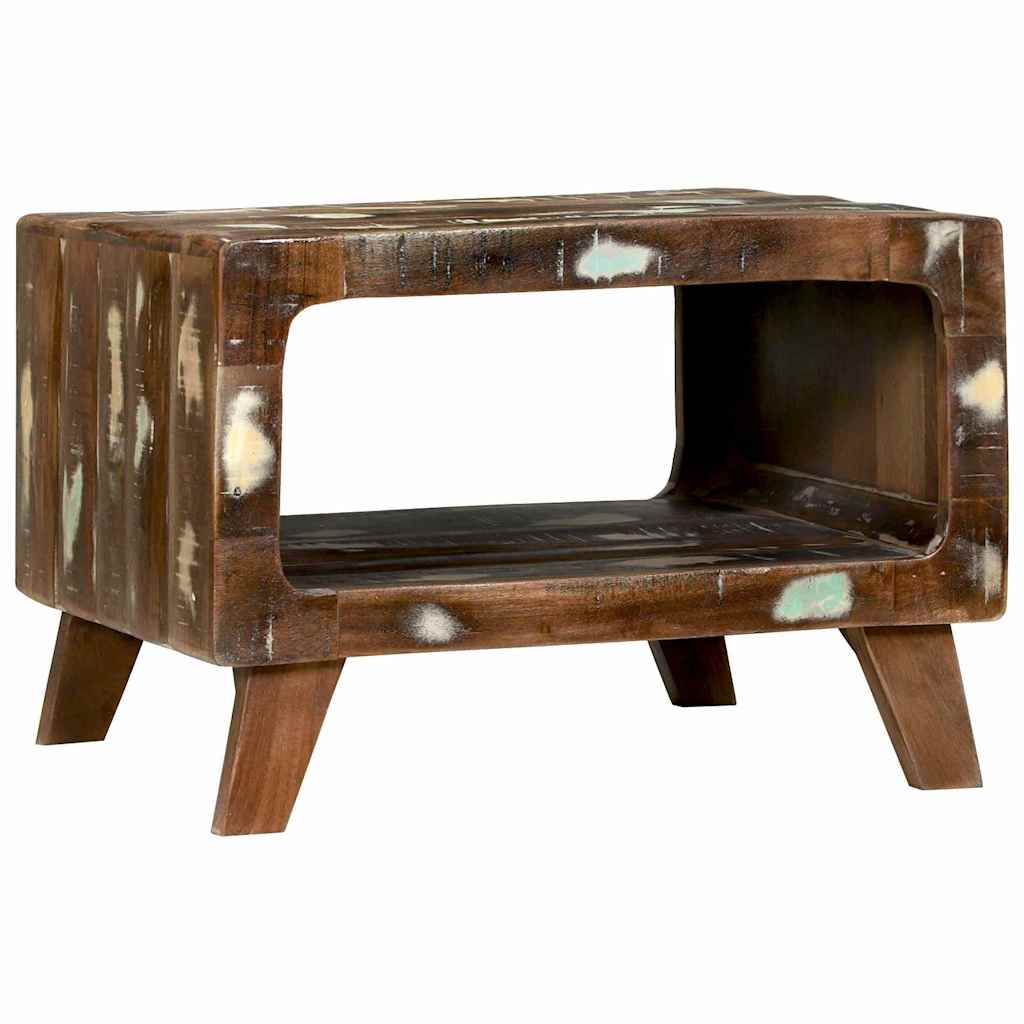 Couchtisch Mehrfarbig 50 x 50 x 35 cm Massives Altholz