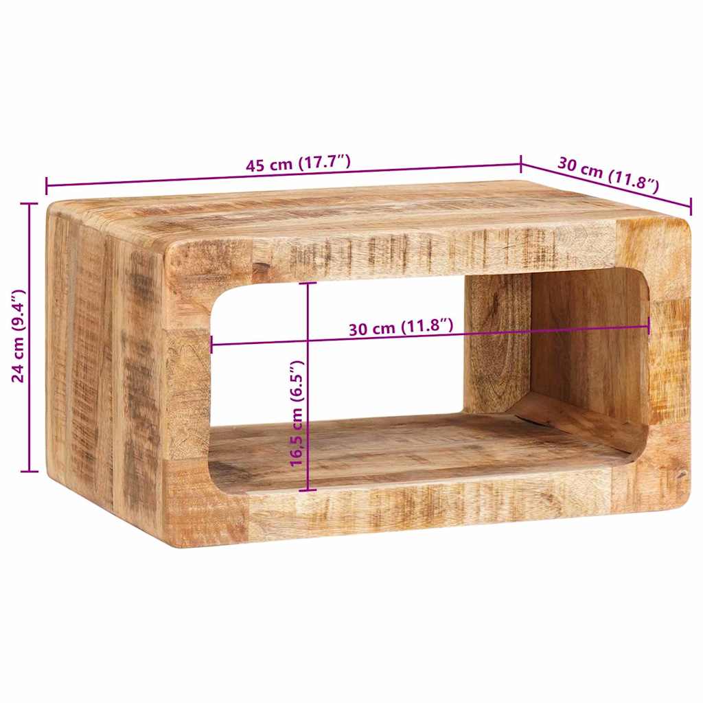 Nachttische 45 x 30 x 24 cm Massivholz Mango