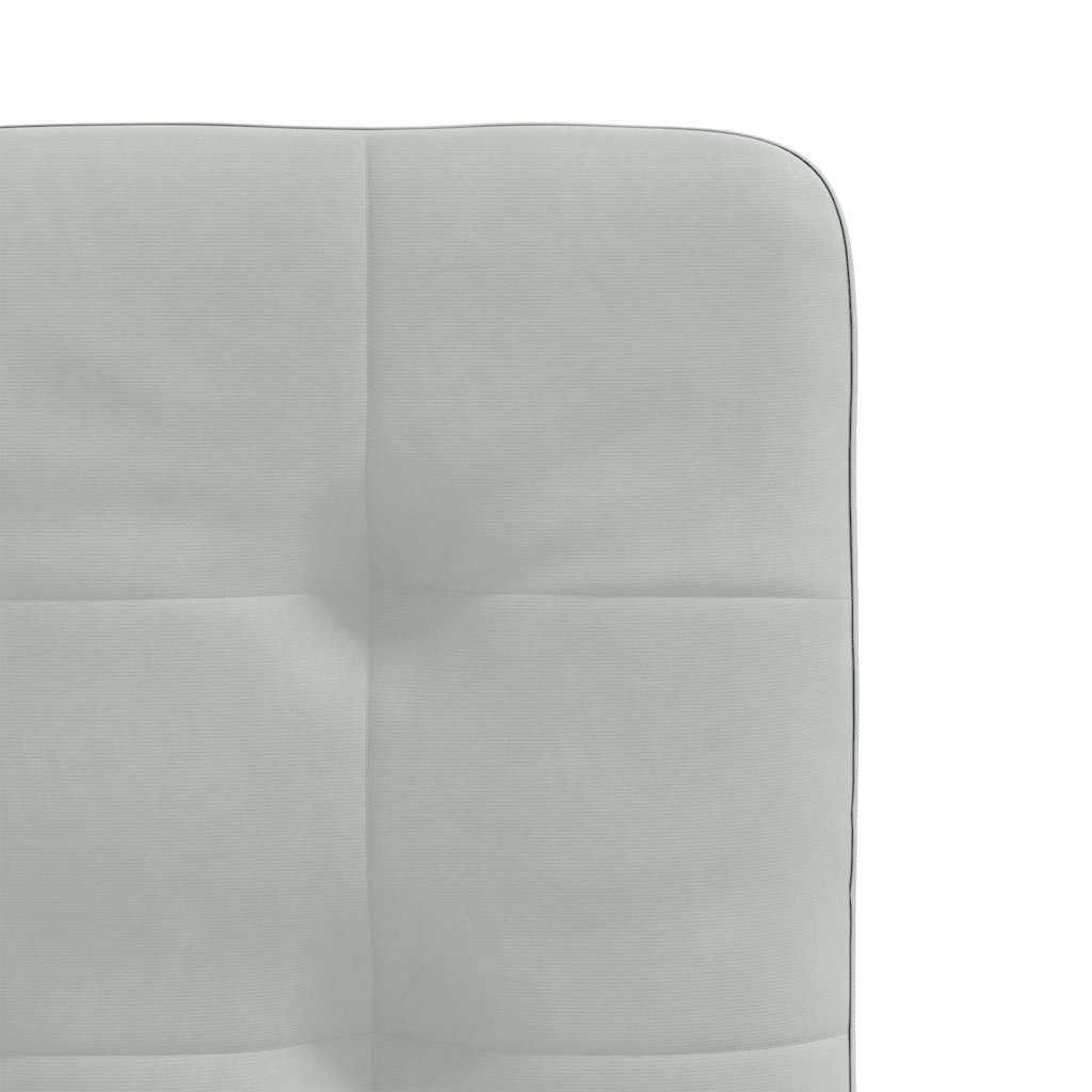 Dining chairs 2 pcs. Light grey velvet