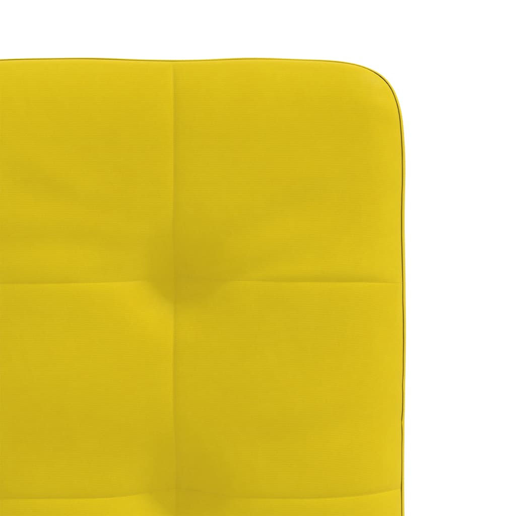 Chaises de salle à manger, lot de 2, velours jaune