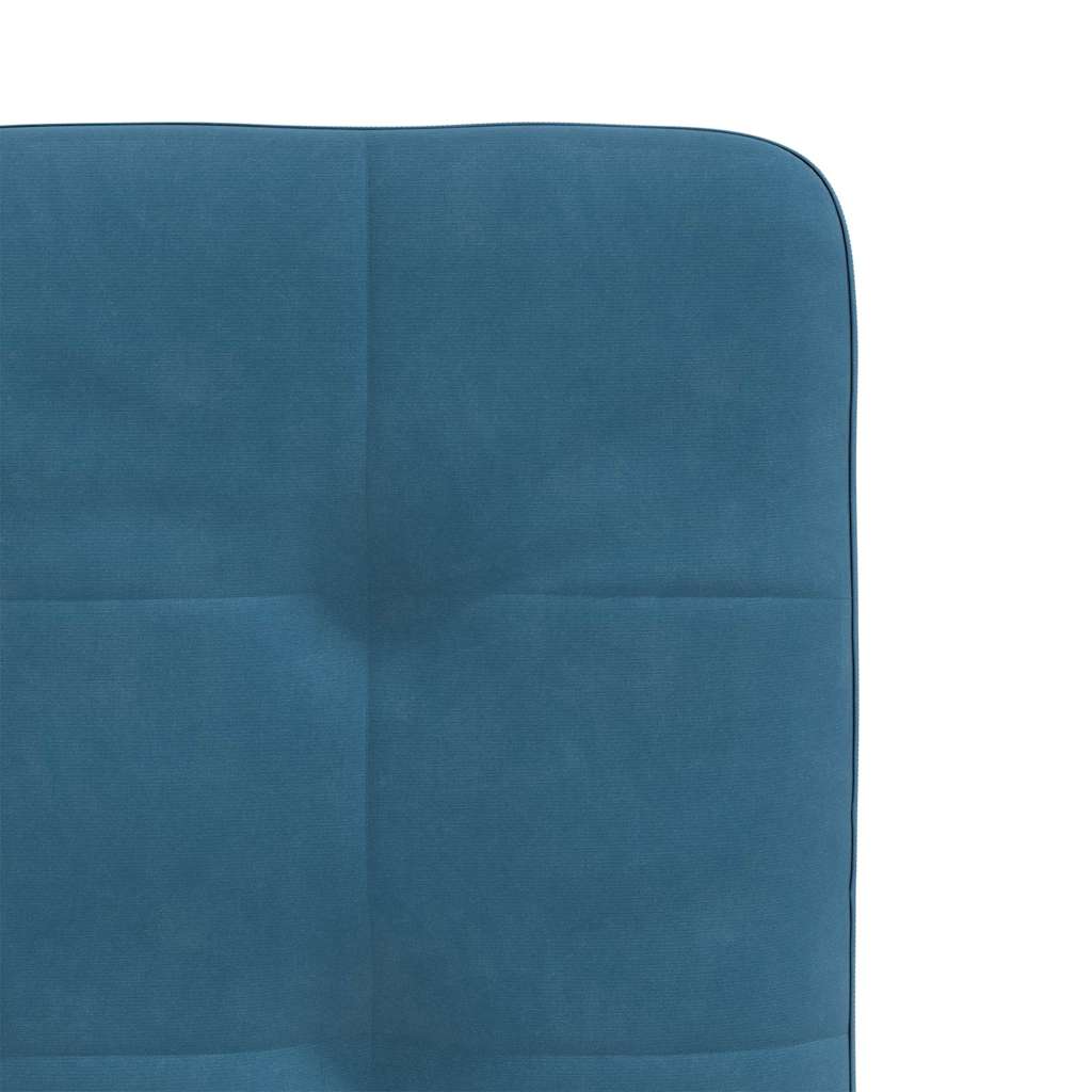 Dining chairs 2 pcs. Blue velvet