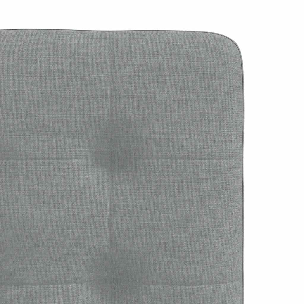Dining chairs 2 pcs. Light grey fabric
