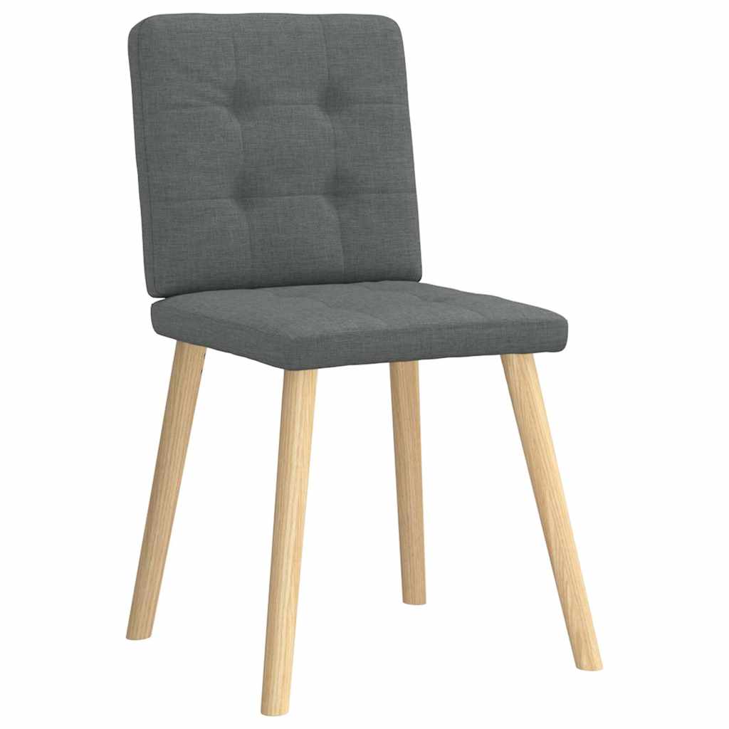 Dining chairs 2 pcs. Dark grey fabric