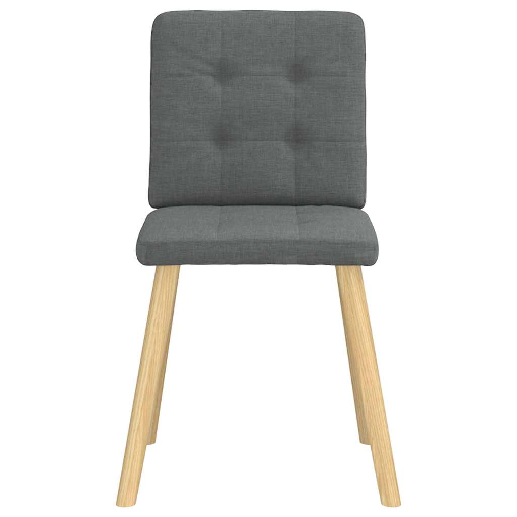 Dining chairs 2 pcs. Dark grey fabric