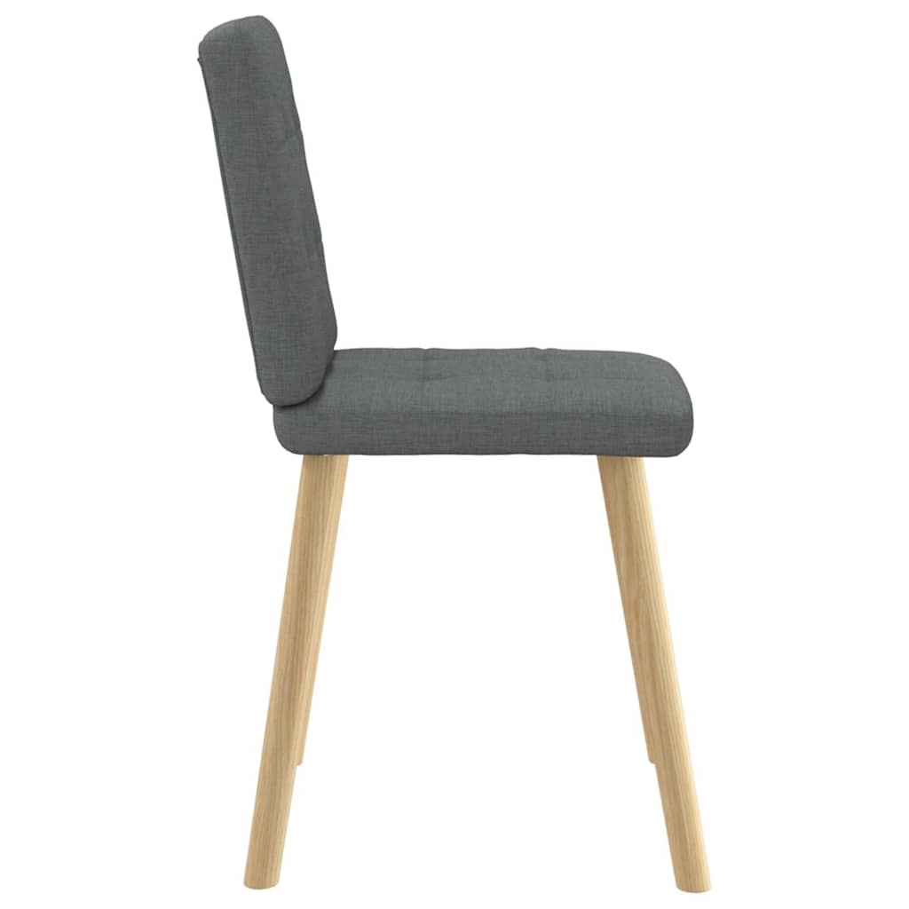 Dining chairs 2 pcs. Dark grey fabric