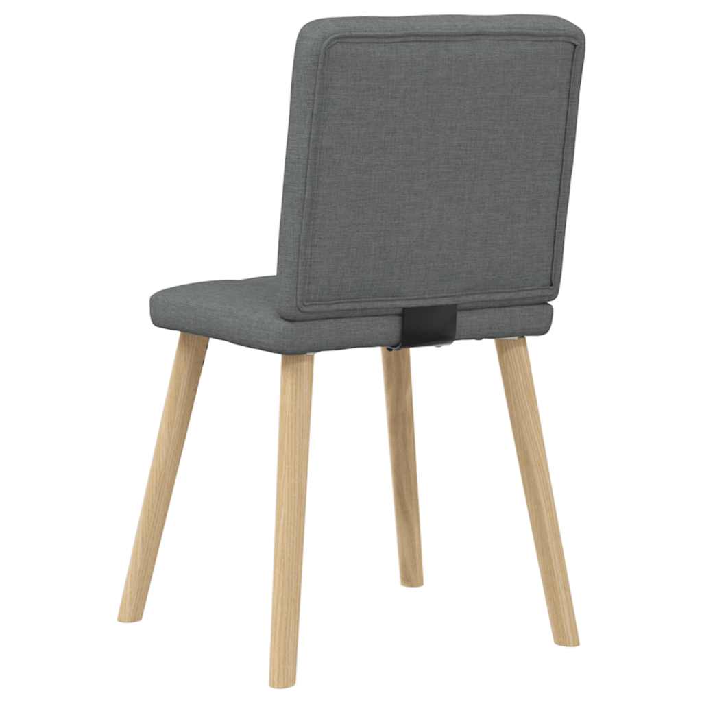 Dining chairs 2 pcs. Dark grey fabric