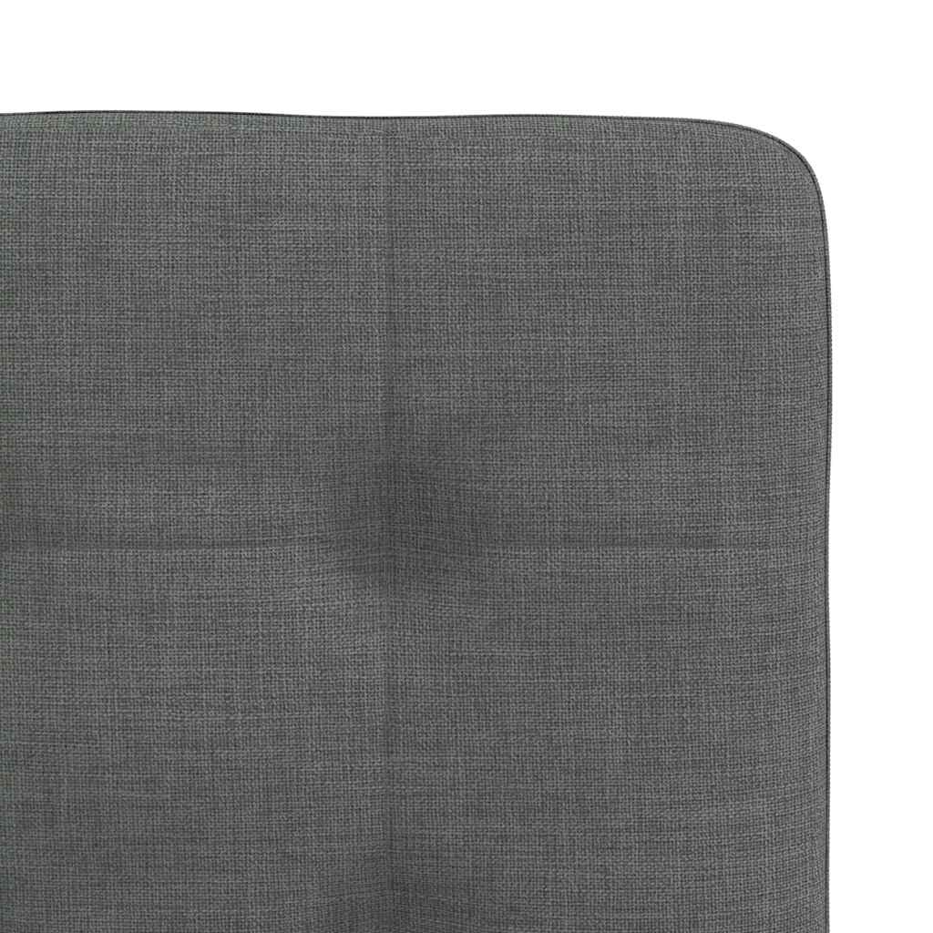 Dining chairs 2 pcs. Dark grey fabric