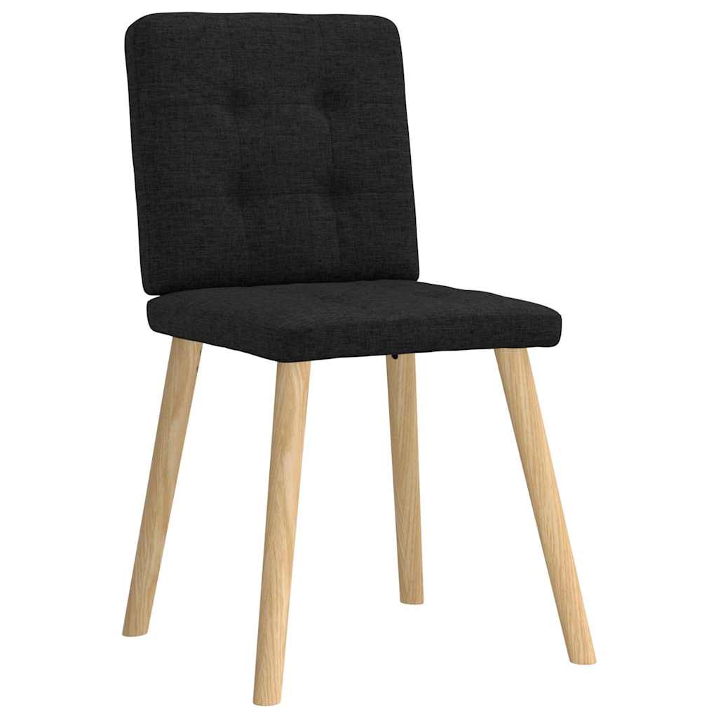Dining chairs 2 pcs. Black fabric