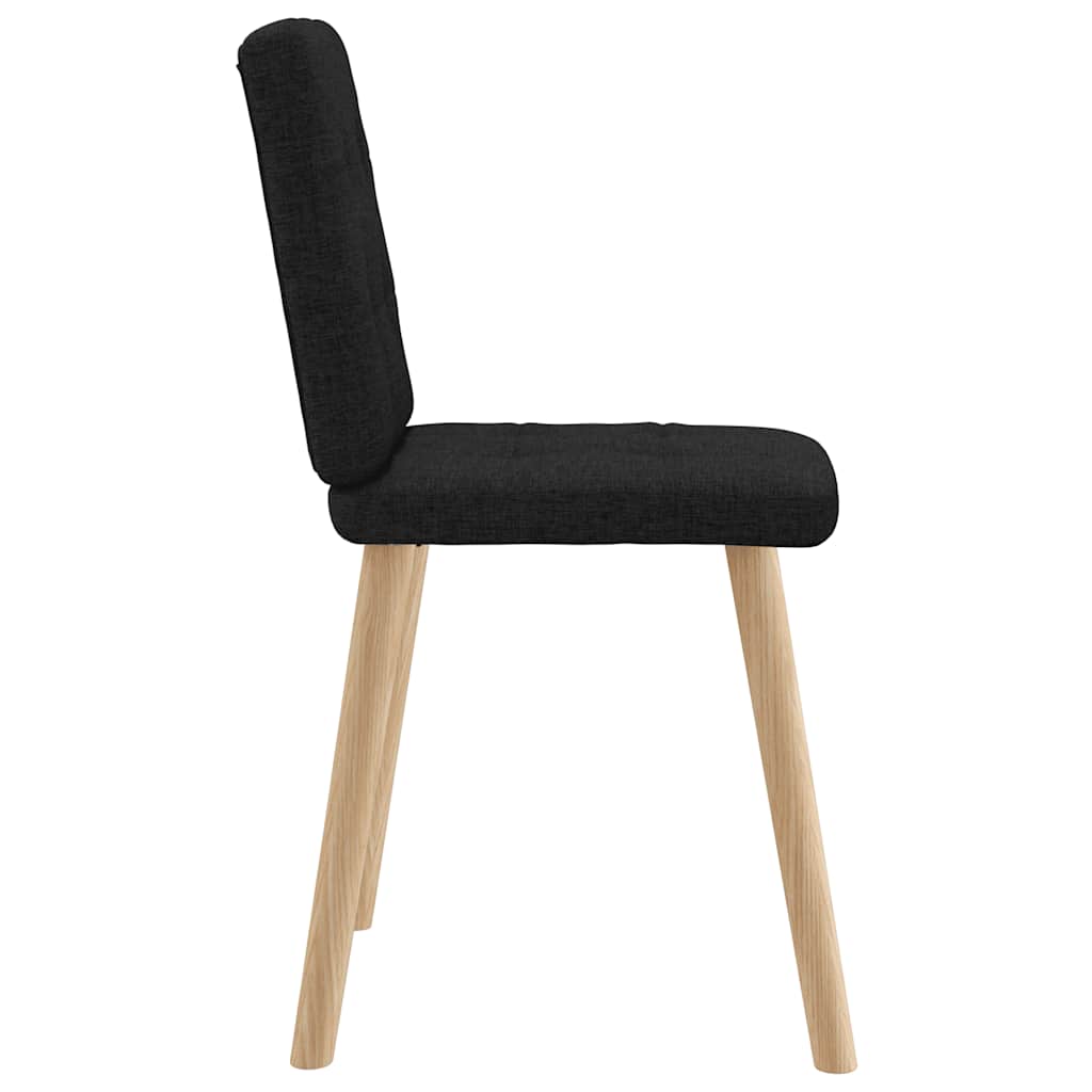 Dining chairs 2 pcs. Black fabric