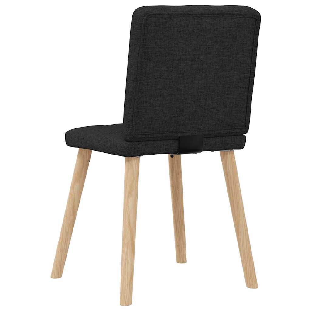 Dining chairs 2 pcs. Black fabric