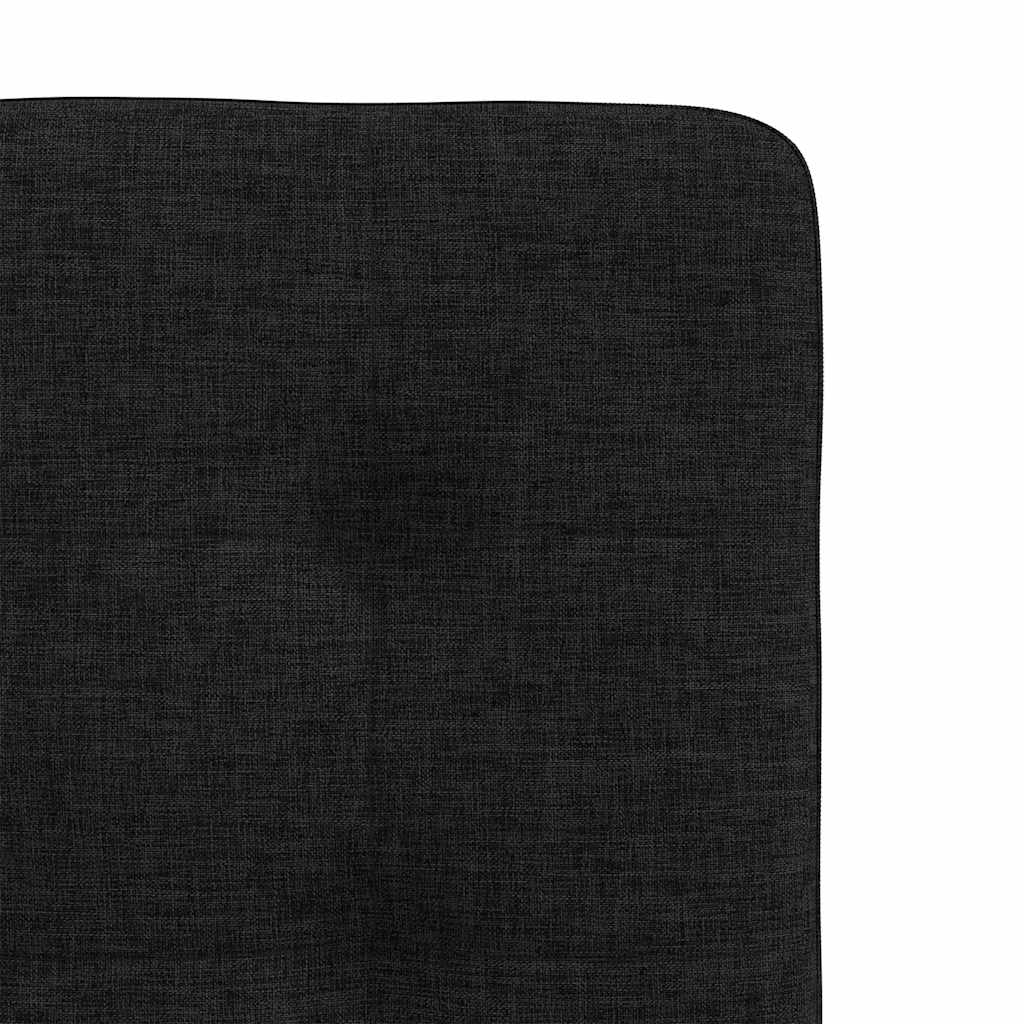 Dining chairs 2 pcs. Black fabric