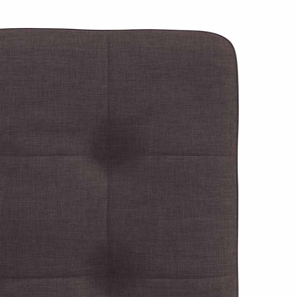 Dining chairs 2 pcs. Dark brown fabric