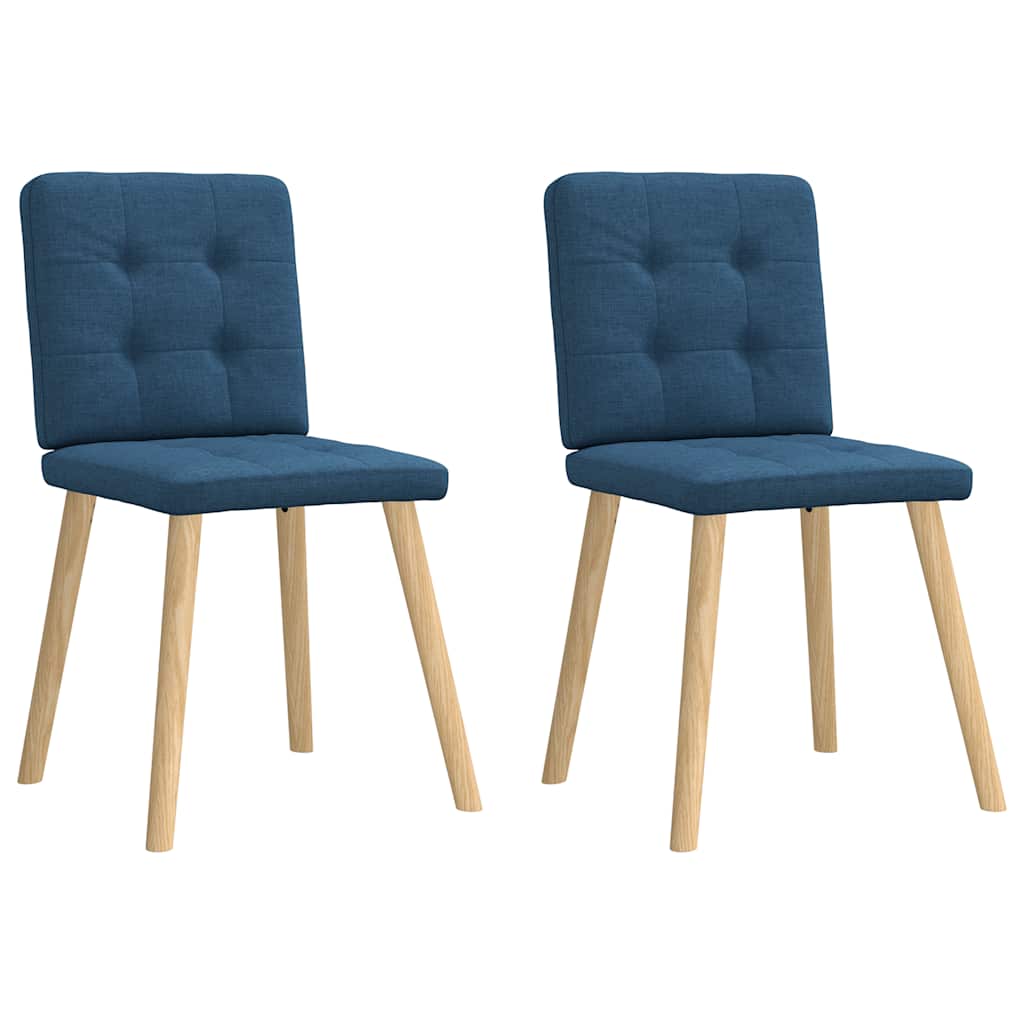 Dining chairs 2 pcs. Blue fabric