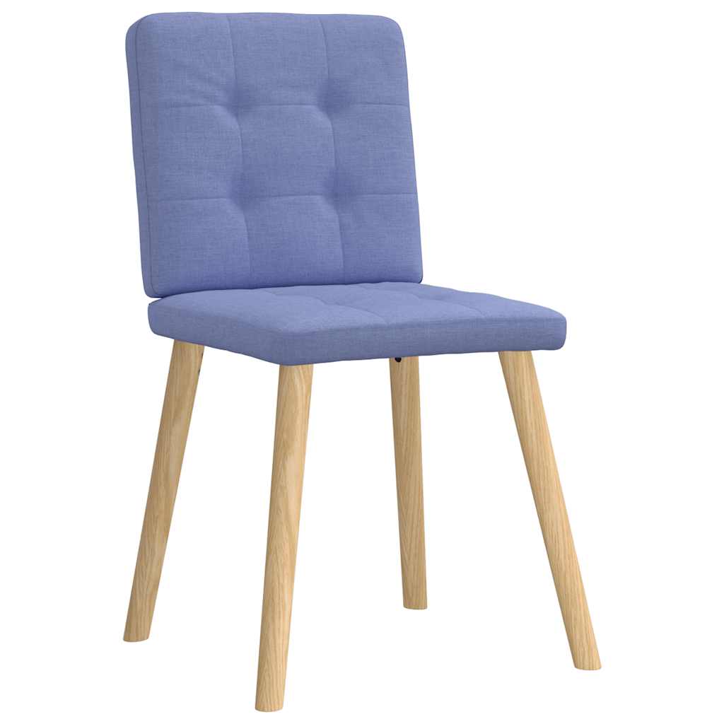 Dining chairs 2 pcs. Denim blue fabric