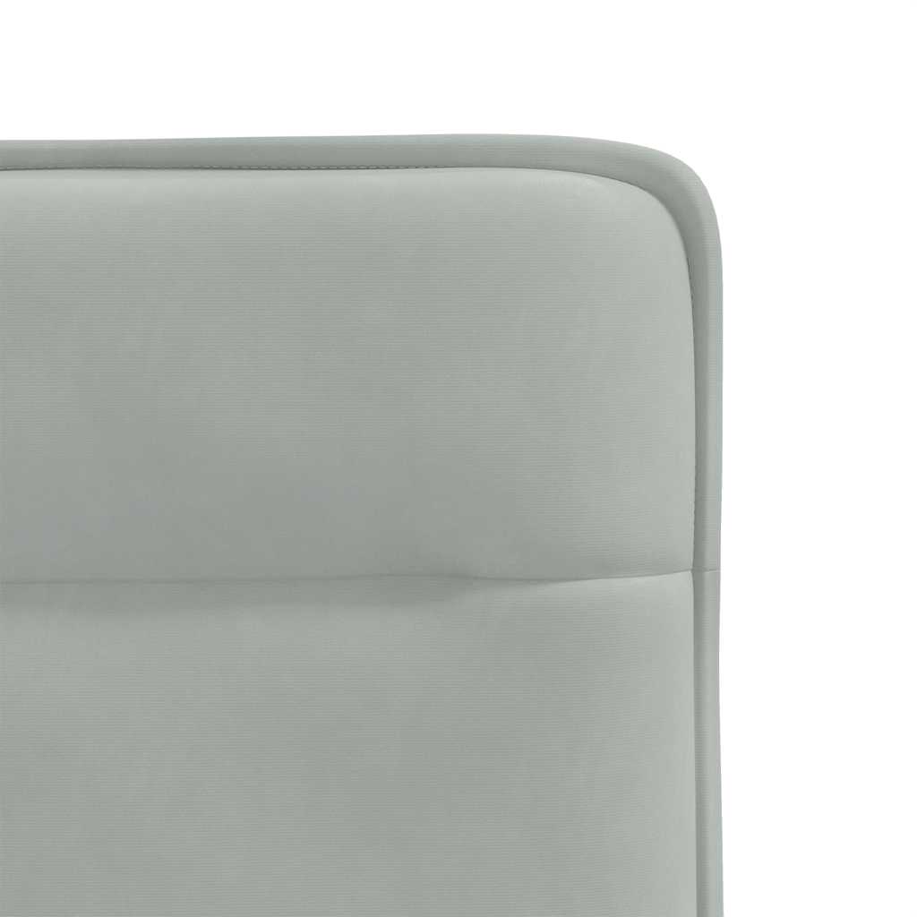 Chaises de salle à manger, lot de 2, velours gris clair