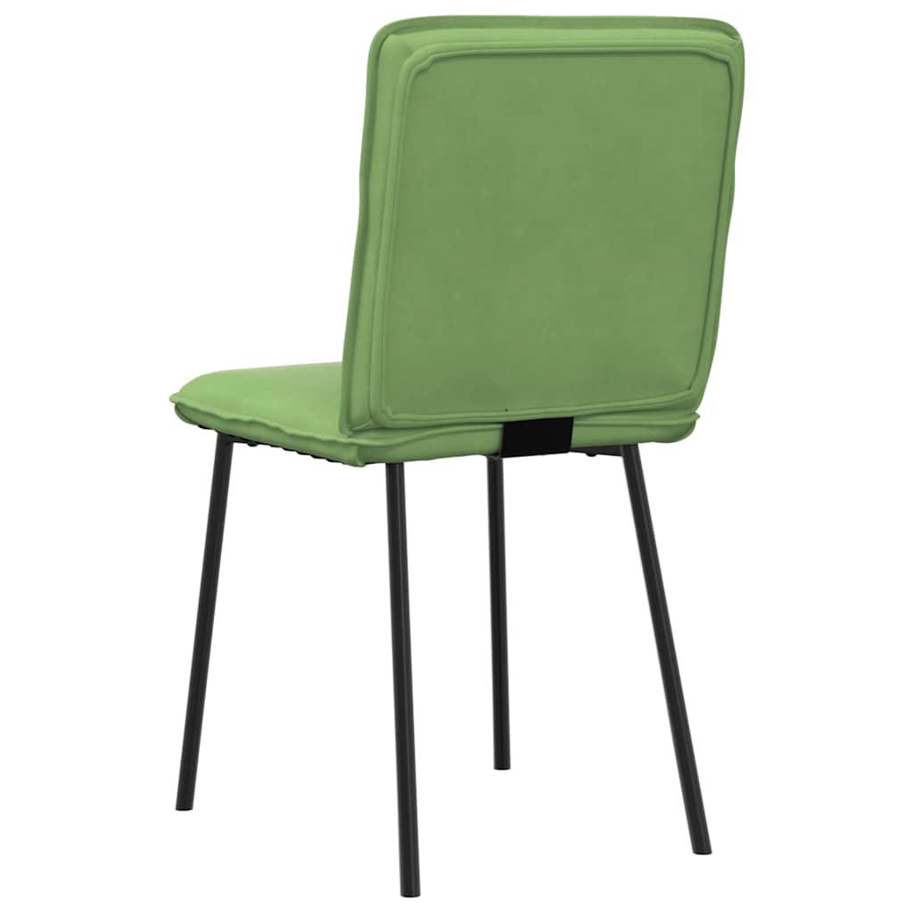 Dining chairs 2 pcs. Light green velvet