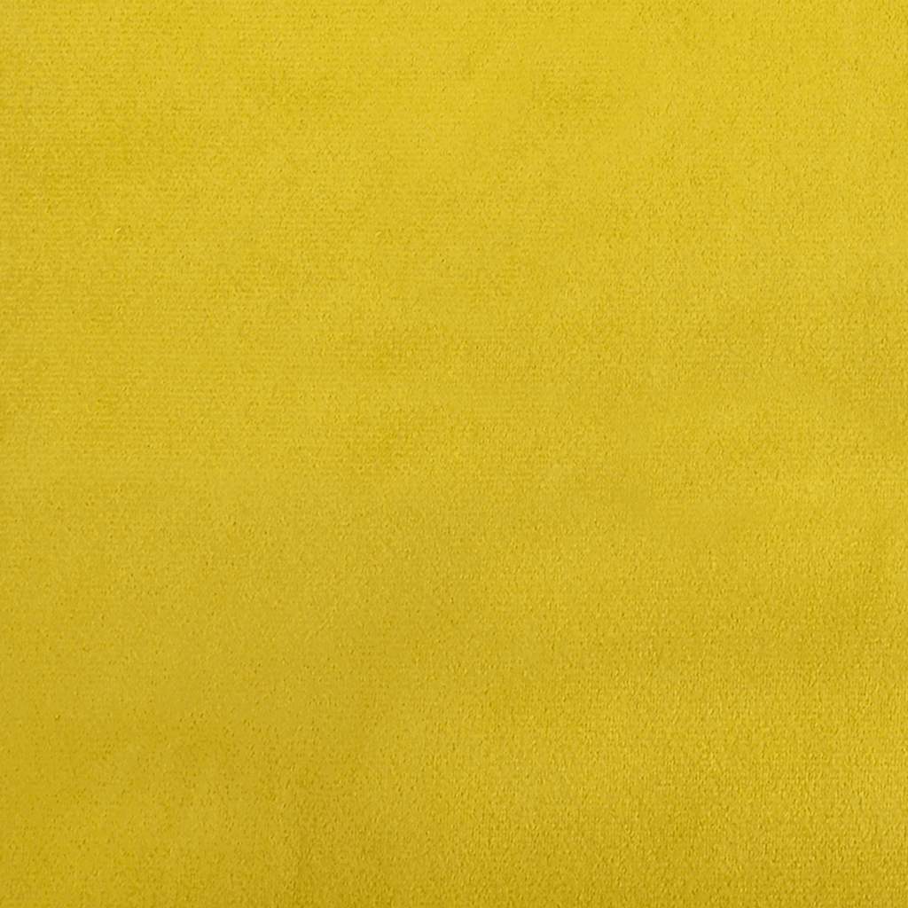 Chaises de salle à manger, lot de 2, velours jaune