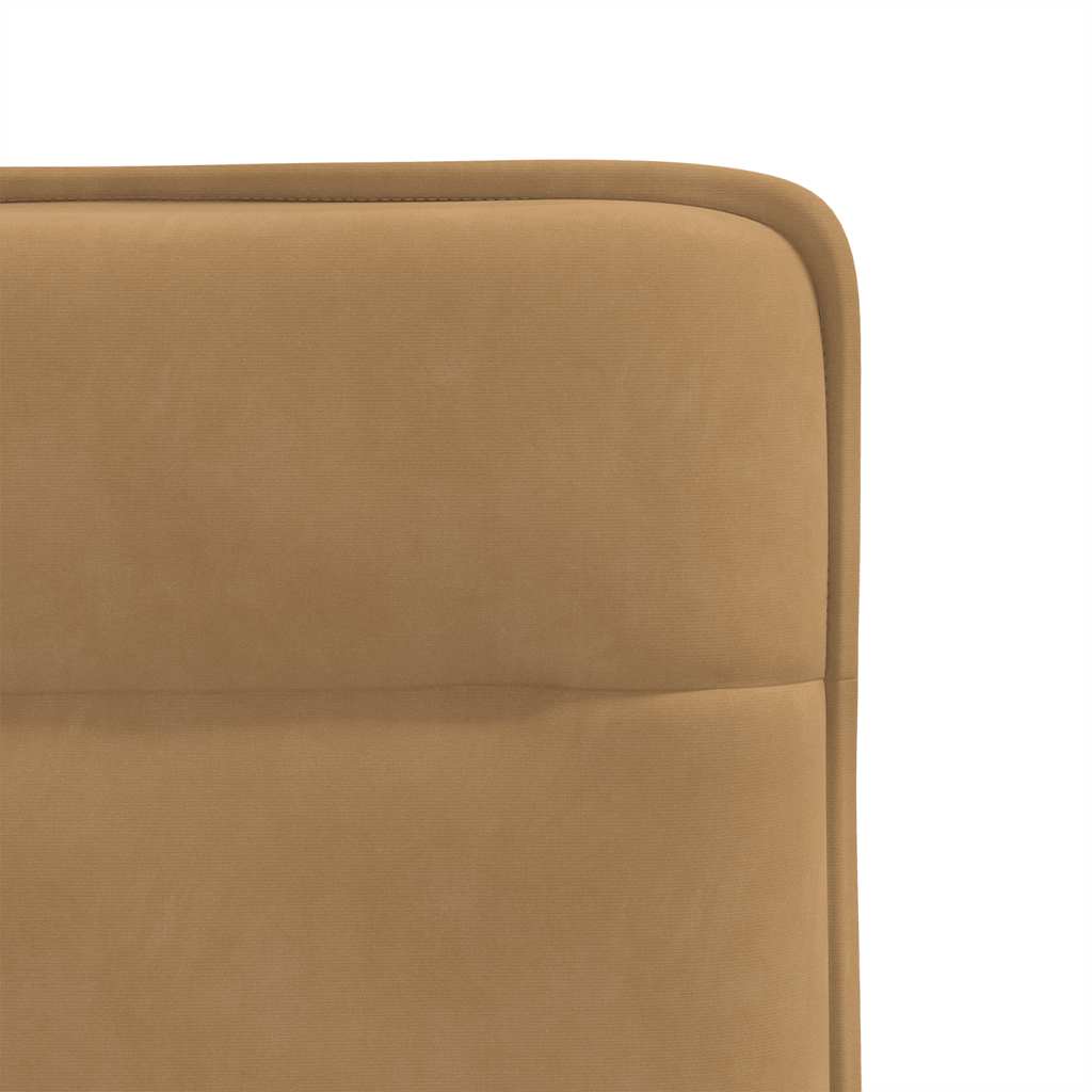 Dining chairs 2 pcs. Brown velvet
