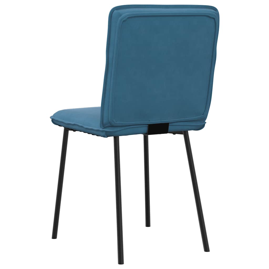 Dining chairs 2 pcs. Blue velvet