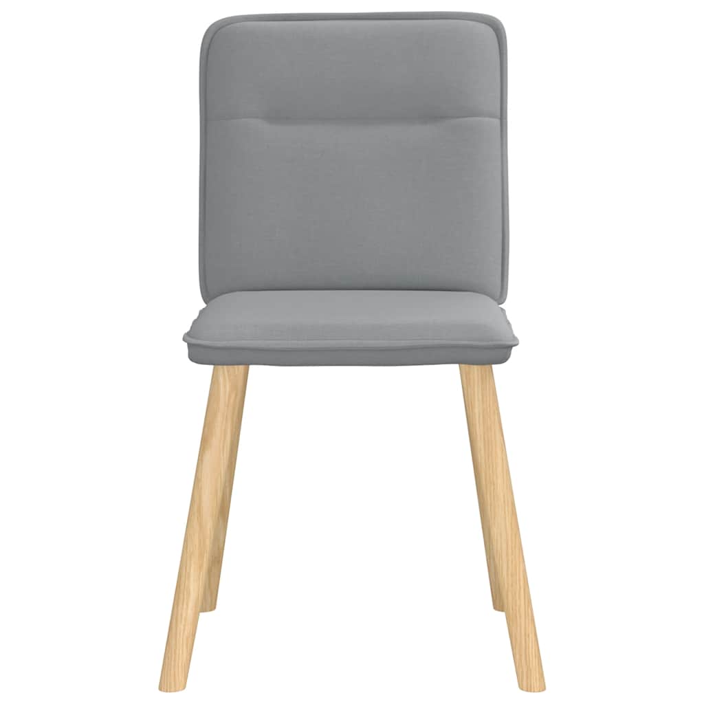 Dining chairs 2 pcs. Light grey fabric
