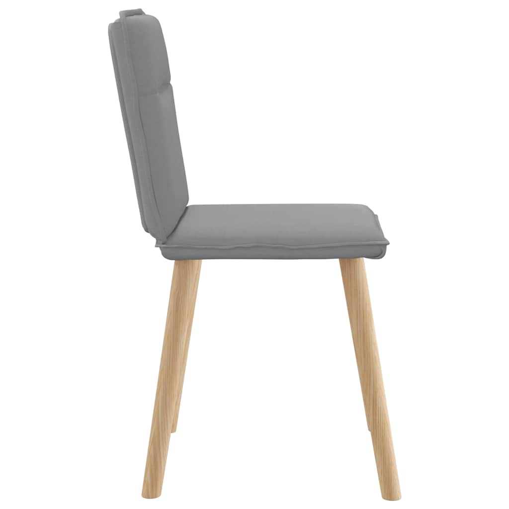 Dining chairs 2 pcs. Light grey fabric