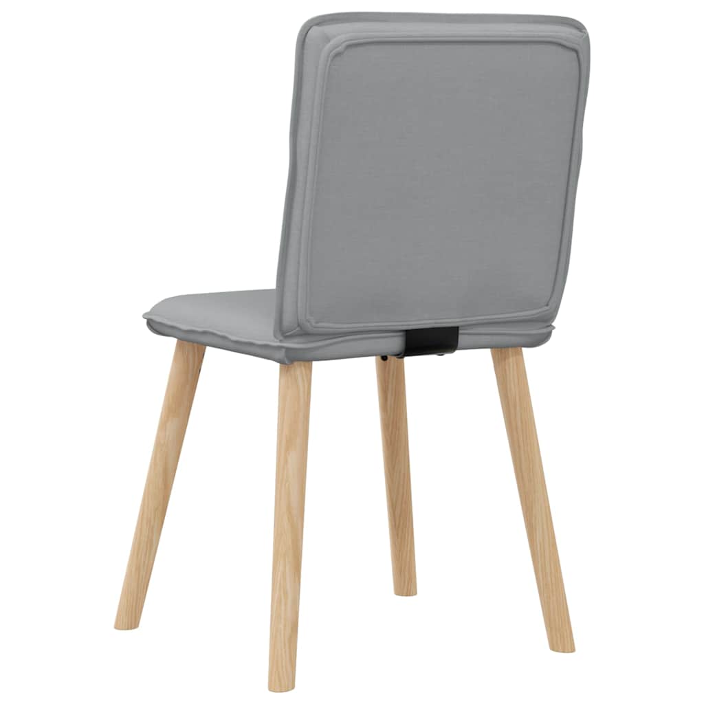 Dining chairs 2 pcs. Light grey fabric