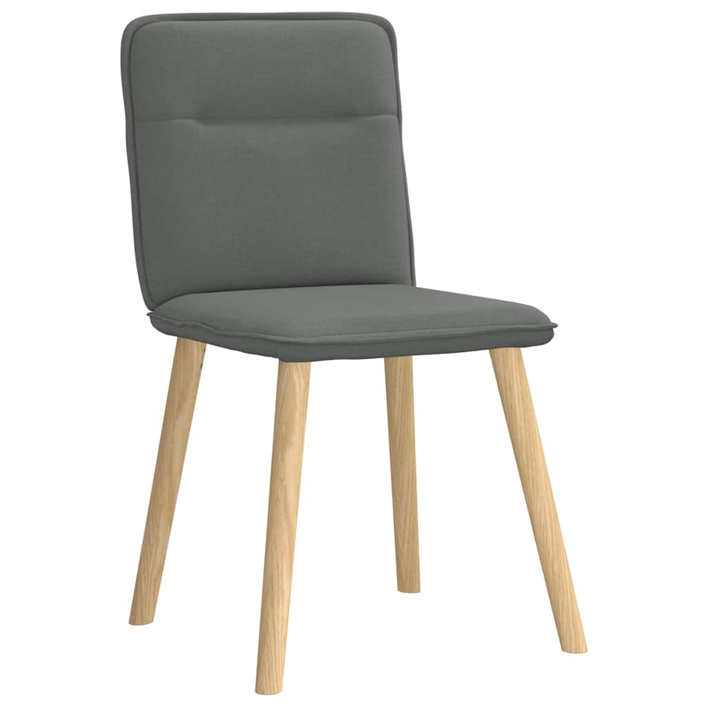Dining chairs 2 pcs. Dark grey fabric